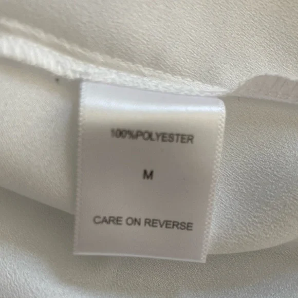 NEW YORK & COMPANY White Long Sleeve Top Medium Size New - Picture 4 of 7